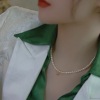 Tide, choker from pearl, trend necklace, Japanese and Korean, simple and elegant design, internet celebrity