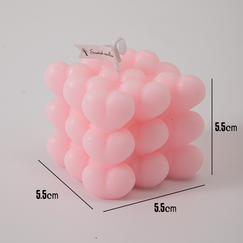 Cubo de amor de modelado de panela de banano creativa hecha a mano DIY adornos de mano regalo de la promesa de boda de Qixi