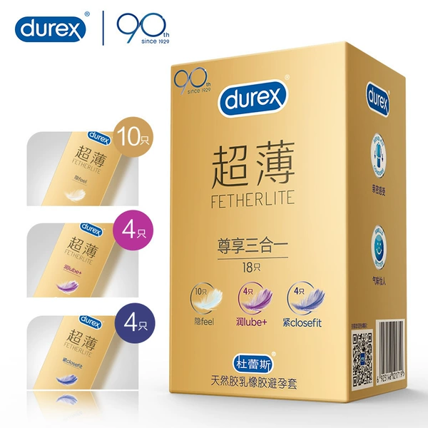Durex, ultra thin, three-in-one