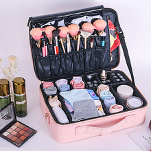 定制化妆包女大容量便携手提化妆师跟妆多功能旅行化妆品收纳箱包