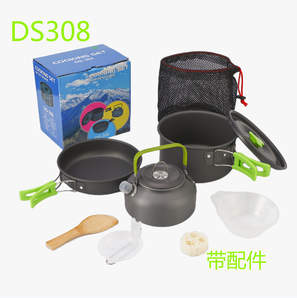 308T 부속품 포함, 녹색 (철제)