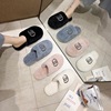 Demi-season keep warm slippers indoor platform for beloved, footwear, 2021 collection, soft sole