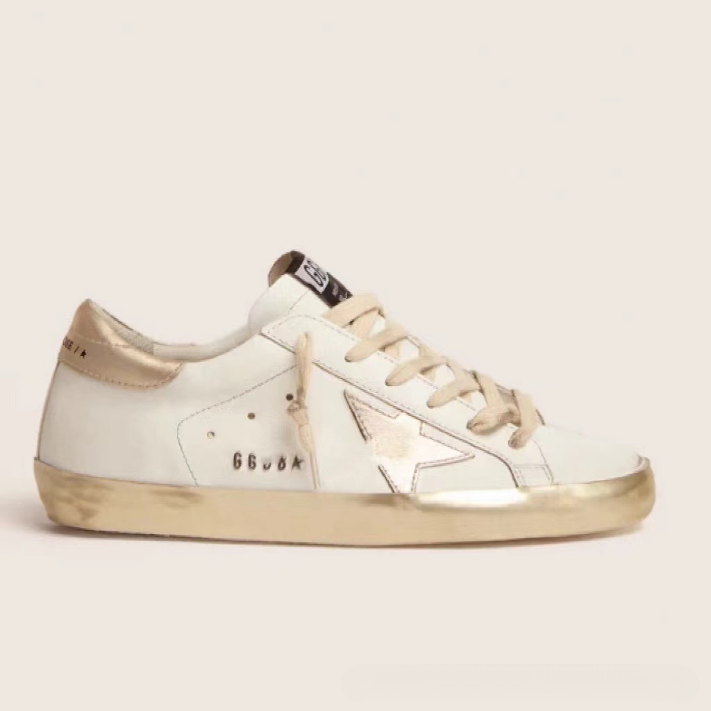 Clásico universal casual coreano GG hacer viejas estrellas pequeñas zapatos sucios zapatos de skate para hombres aumentan la altura interior de zapatos sucios de piel de vaca pequeños zapatos blancos