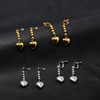 Active Hisoka two -dimensional character cos earrings stainless steel ear clip