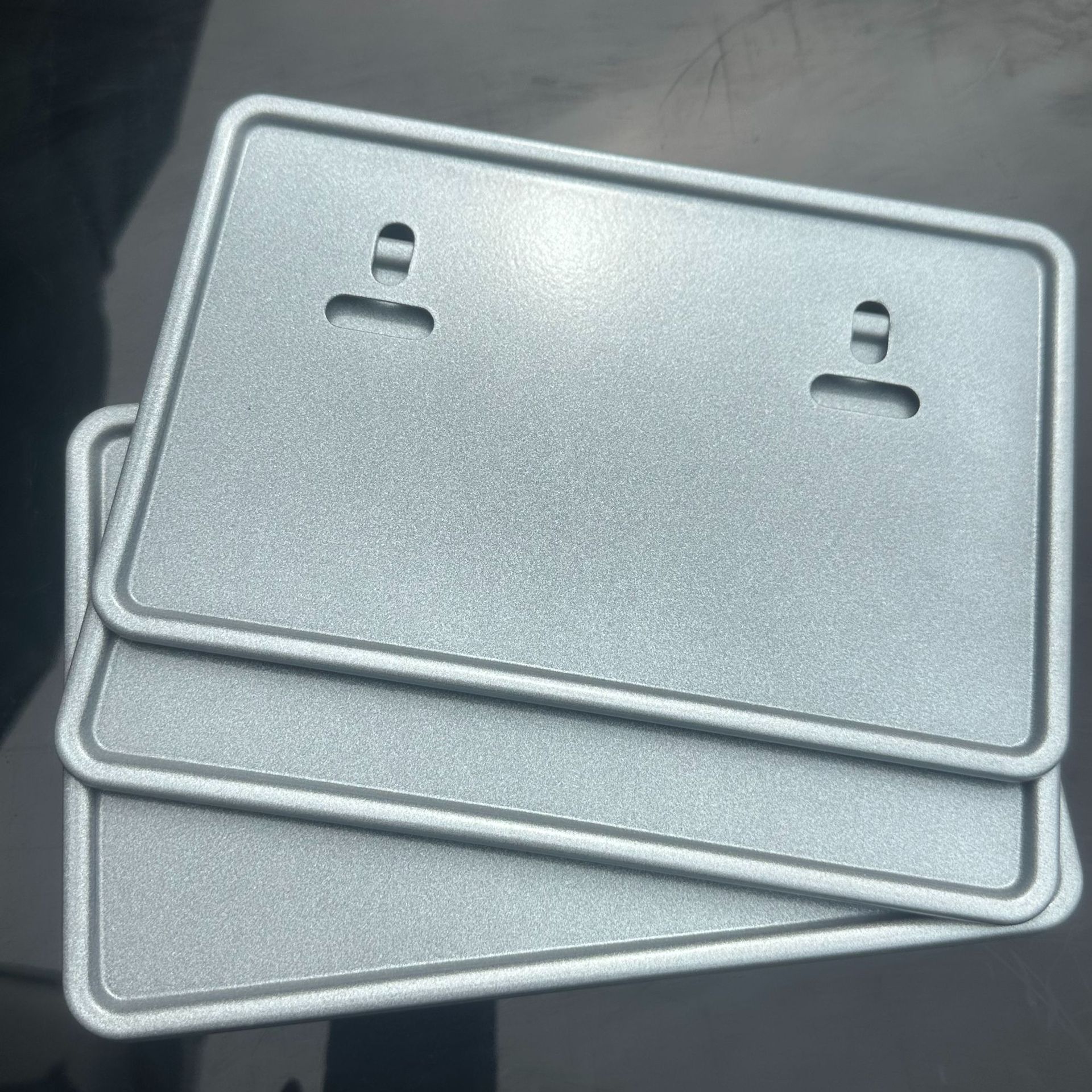 Manufacturer Wholesale Aluminum Alloy Thickened Silver-Colored Motorcycle Protection Frame License Plate Frame Compliant with New Cambodian Regulations