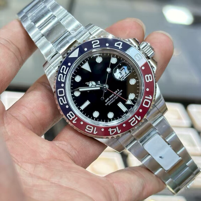 Foreign trade cross-border Submariner Rolex Greenwich watch, fully automatic men's mechanical watch, waterproof, luminous, Coke ring