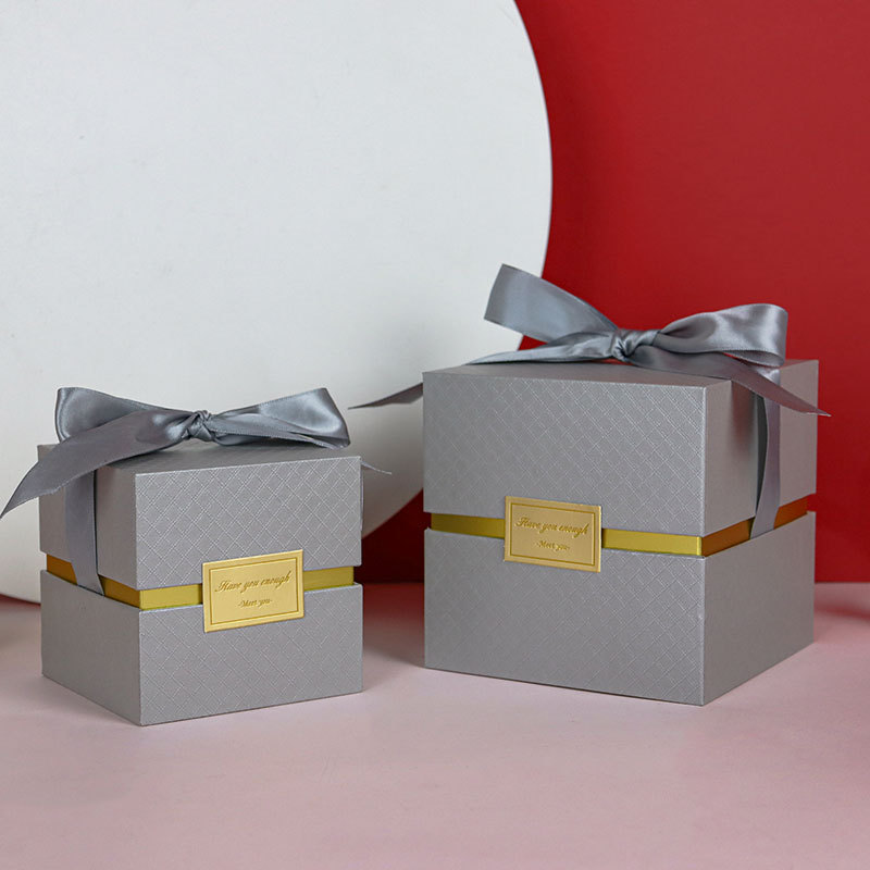 Caja de regalo para boda, Día de San Valentín, sensación de alta gama, caja de dulces no plegable, caja de regalo para propuesta de matrimonio, caja vacía. image 20