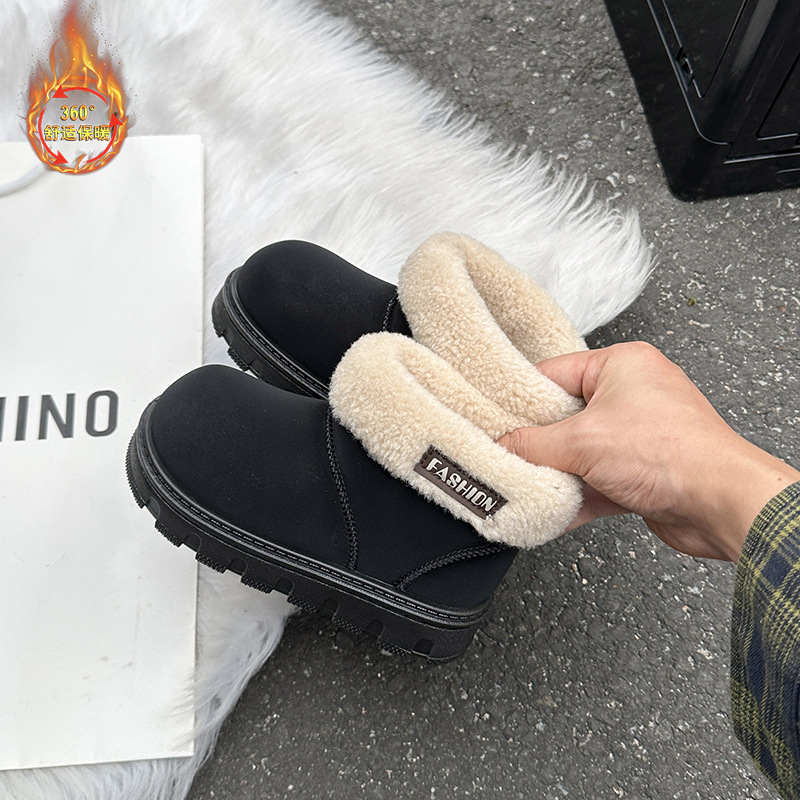 Botas de nieve de niñas con botas de veludo gruesas en invierno 2025 nuevos zapatos de algodón para niños botas de algodón cálidas para niños image 5