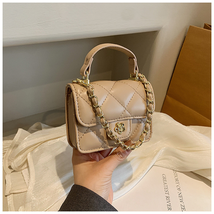 Sacs pour femmes, exquis, petit, parfumé, de grande valeur, pour enfants, à bandoulière, à la mode, motif diamant, mini sac à main, petit sac carré_voghion.com