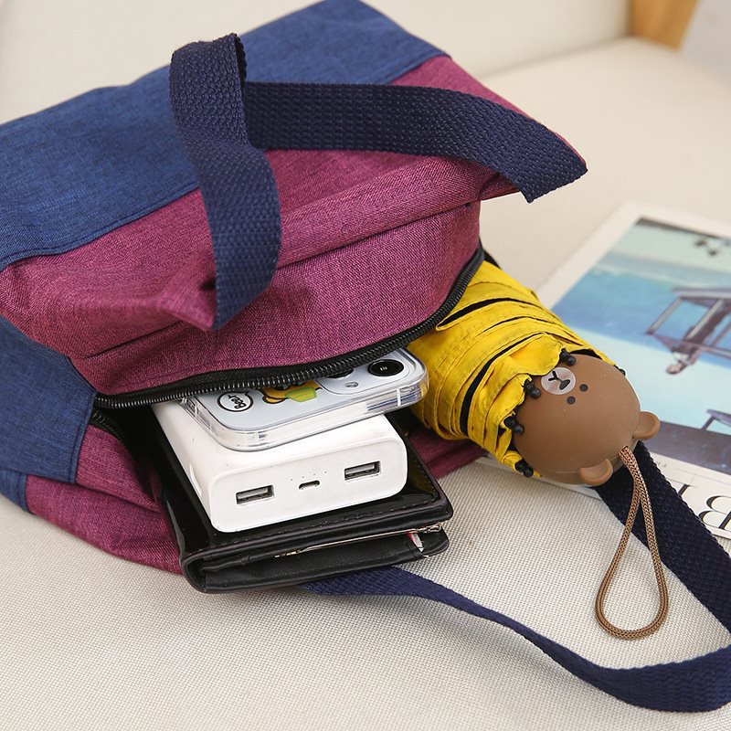 (2개) 일과 쇼핑을 위한 엄마 가방, 작은 천 가방, 여성용 핸드백, 방수 옥스포드 천 도시락 가방, 점심 가방, 화장품 가방