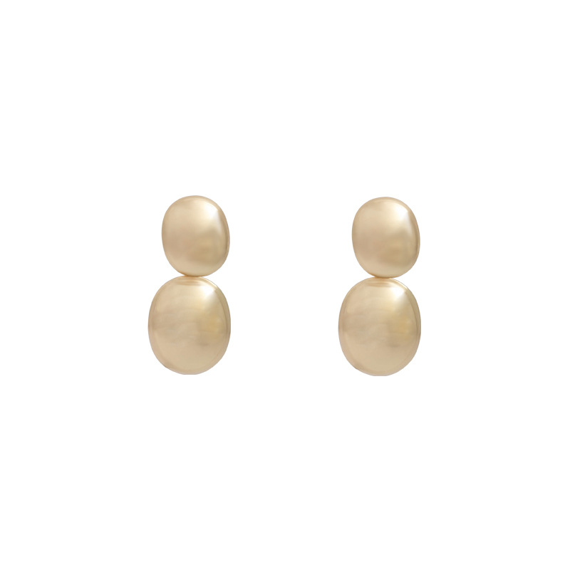 1 Paire Style Simple Géométrique Placage Le Fer Boucles D'oreilles display picture 14