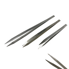 Clip tweezers welding clips 16cm 20cm 25cm 30cm pointed low heat transfer clips thickened anti-slip gem clips AA clips