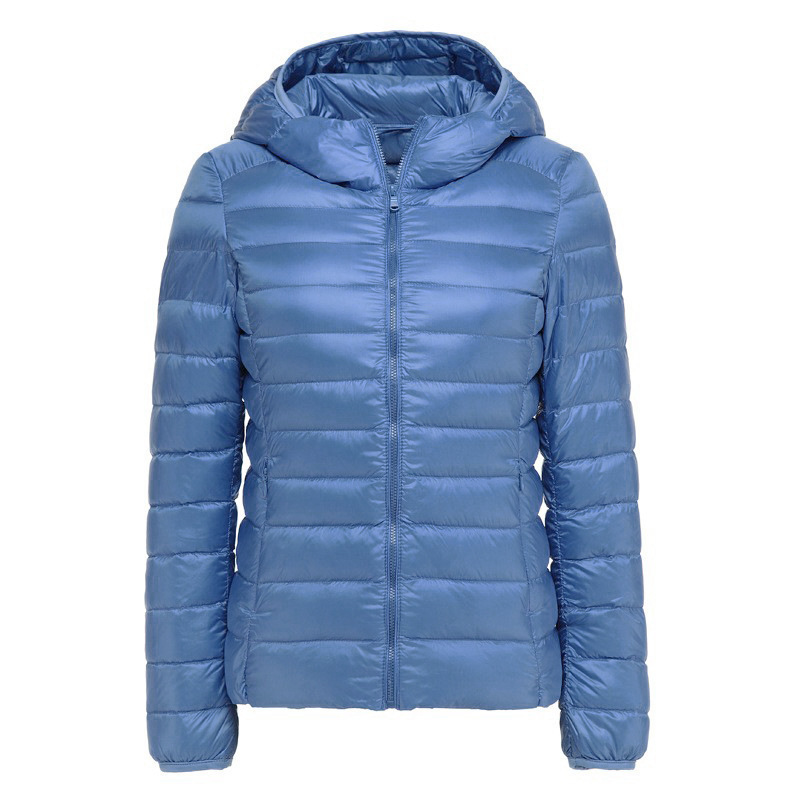 2025 New Women's down Jacket with Hood, Short Korean Style, Slim Fit, Fashionable, Versatile, Lightweight Coat, Cross-Border Wholesale 2025 New Women's down Jacket with Hood, Short Korean Style, Slim Fit, Fashionable, Versatile, Lightweight Coat, Cross-Border Wholesale