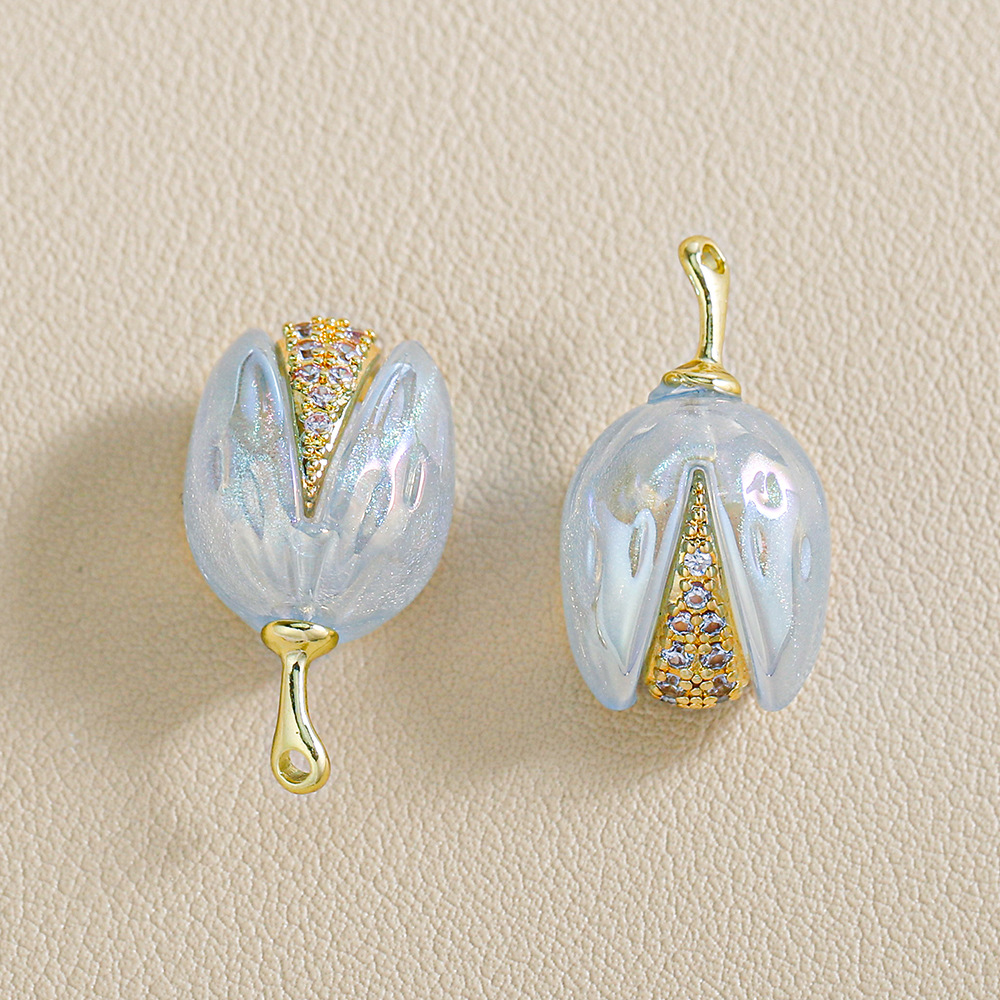 Heidi familia aleación de zircon pistacho colgante colgante perlas a granel llavero accesorios joyería