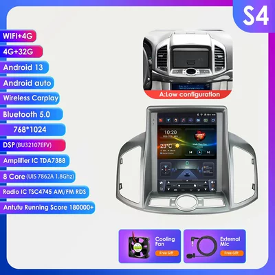 Vertical Screen Central Control – DVD Navigation - model-a-432g-wifi4g-lte-version-7862-carplay-eight-core-97inch-suitable-for-11-17-chevrolet-captiva