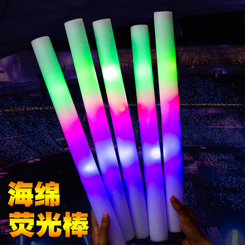 Big electronic colorful sponge light stick from foam