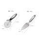 Roller Stainless Steel Pizza Knife Shovel Two-Piece Interferor Round Single Wheel Pizza Knife Pizza Shovel Kitchen Tool