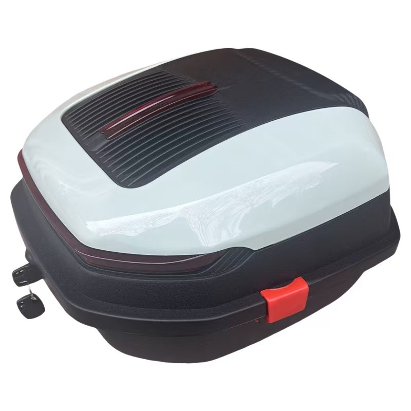 Motorcycle trunk large capacity tram battery car electric car rear backrest tail box extra large storage box anti-shake