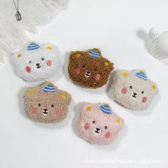 かわいいぬいぐるみの帽子付き刺繍ベアー漫画綿入り動物人形服装頭飾り靴靴下ブローチアクセサリー