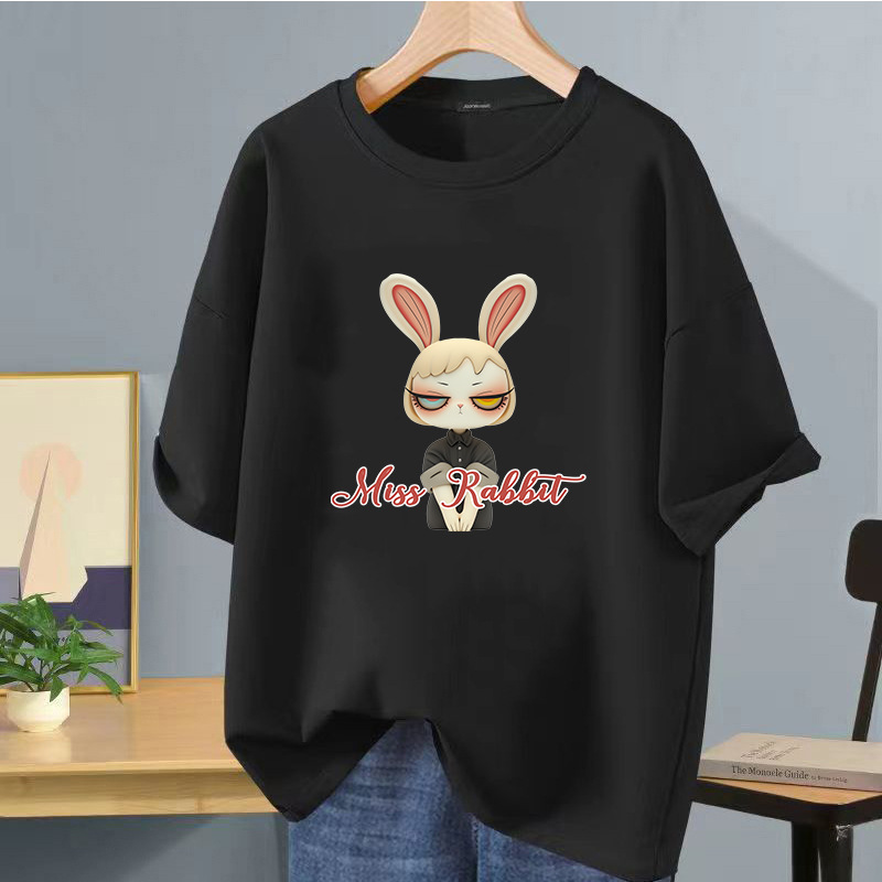 Camiseta de manga corta blanca de seda de hielo, logotipo impreso, ropa de clase, ropa de trabajo de bricolaje, camiseta de cuello redondo, manga corta impresa