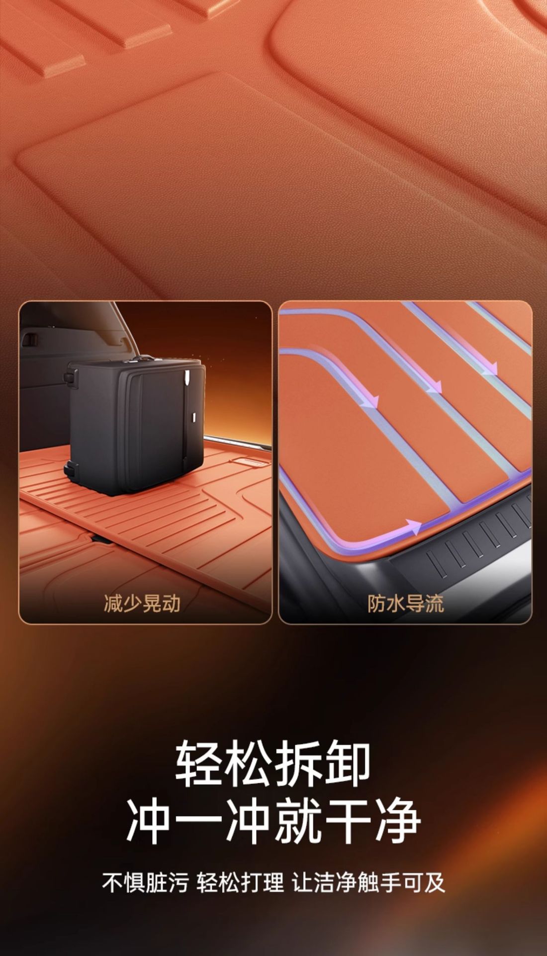 Suitable for Qiyuan Q07 Trunk Mat Tpe Changan Automobile 2025 New Trunk Mat Modified Decorative Foot Mat Supplies