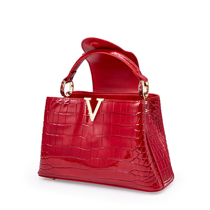 Luxury Cowhide Women's Casual Fashion Solid 2023 Shoulder Zipper New Dinner Handheld Big Bag_voghion.com