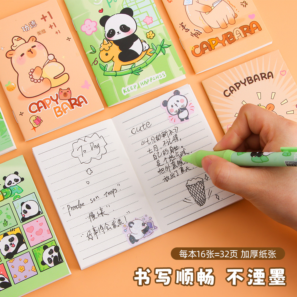 Cuaderno de estudiantes lindo corazón de niña pequeño cuaderno portátil pequeño cuaderno de bolsillo de aprendizaje al por mayor