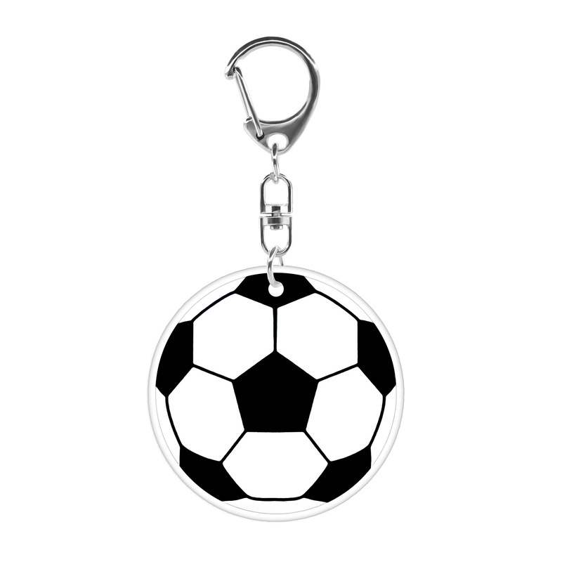 クロスボーダー空白 DIY キーホルダークリエイティブアクリルキーホルダー サッカー野球バスケットボールバレーボールテニスキーホルダー|undefined