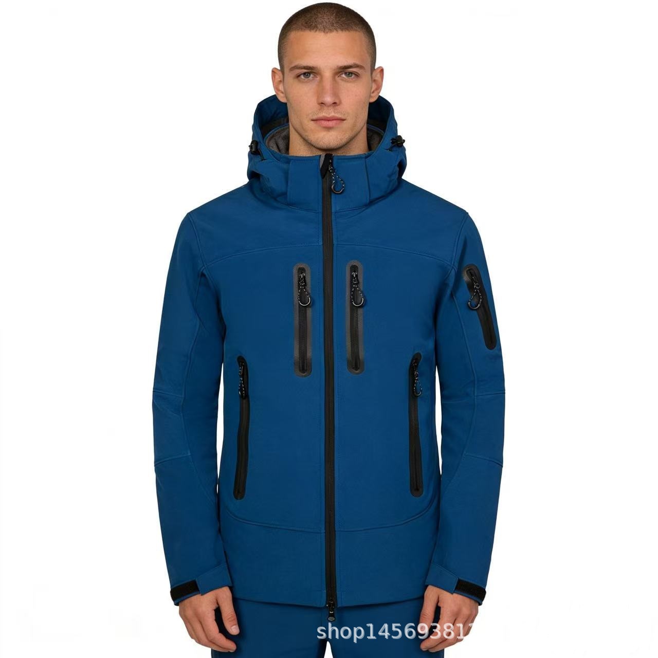 Light version hot sale WISH AliExpress EBAY Amazon men's outdoor camping mountaineering jacket soft shell