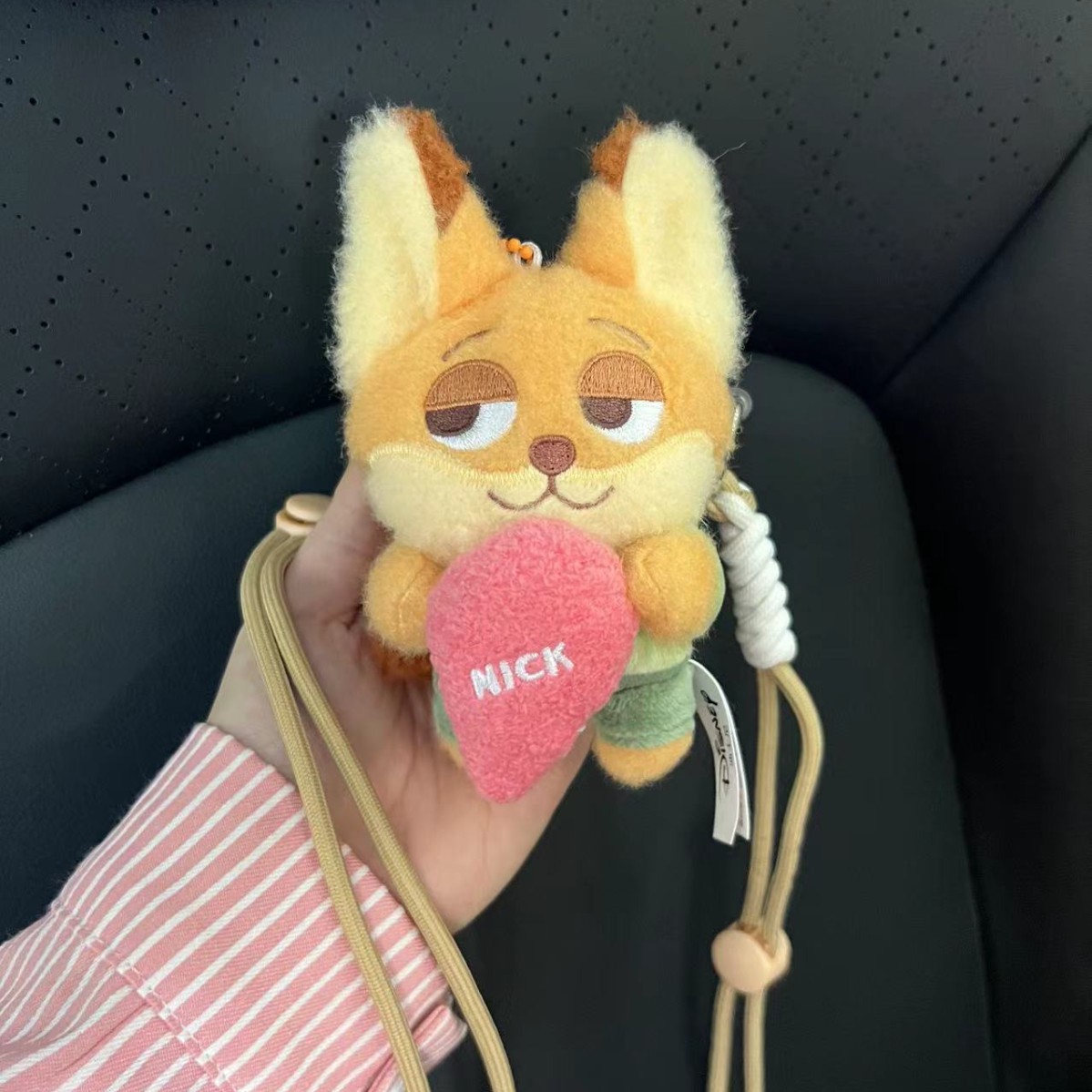 Auténtico Crazy Animal City Judick móvil clips de espalda inclinado cadena colgante lindo muñeca de peluche leopardo colgar oficial