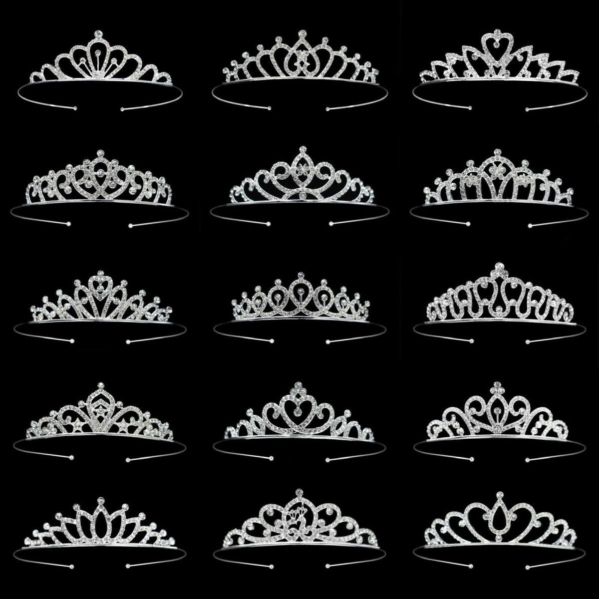 Corona transfronteriza cabeza de cumpleaños para niños joyas de cabello de fiesta joyas de boda flor princesa diamante cabeza de aro