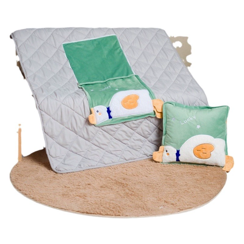 Мультяшная плюшевая вышивка подушка для стеганого одеяла двойного назначения автомобильная подушка для сна офисная подушка для сна оптом наволочка