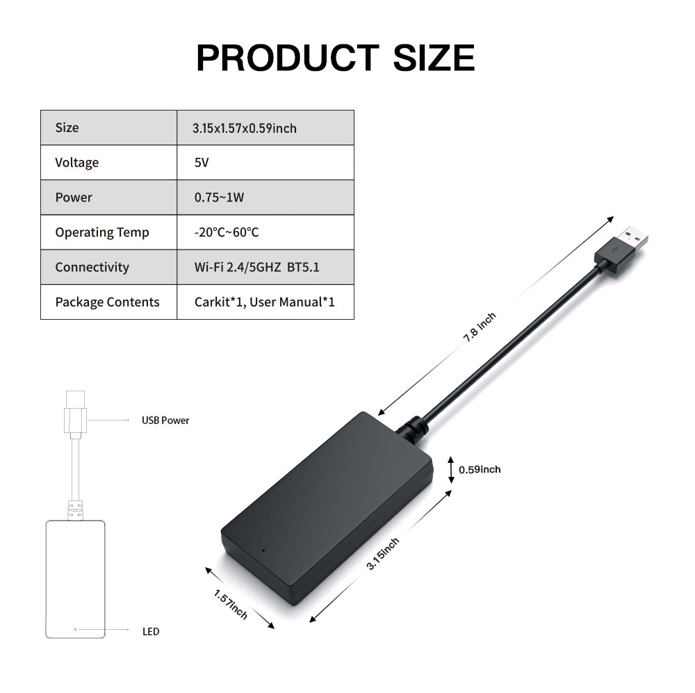 Cross-Border Carbitlink to Wireless Carplay Wireless Android Auto Huawei Hicar Box