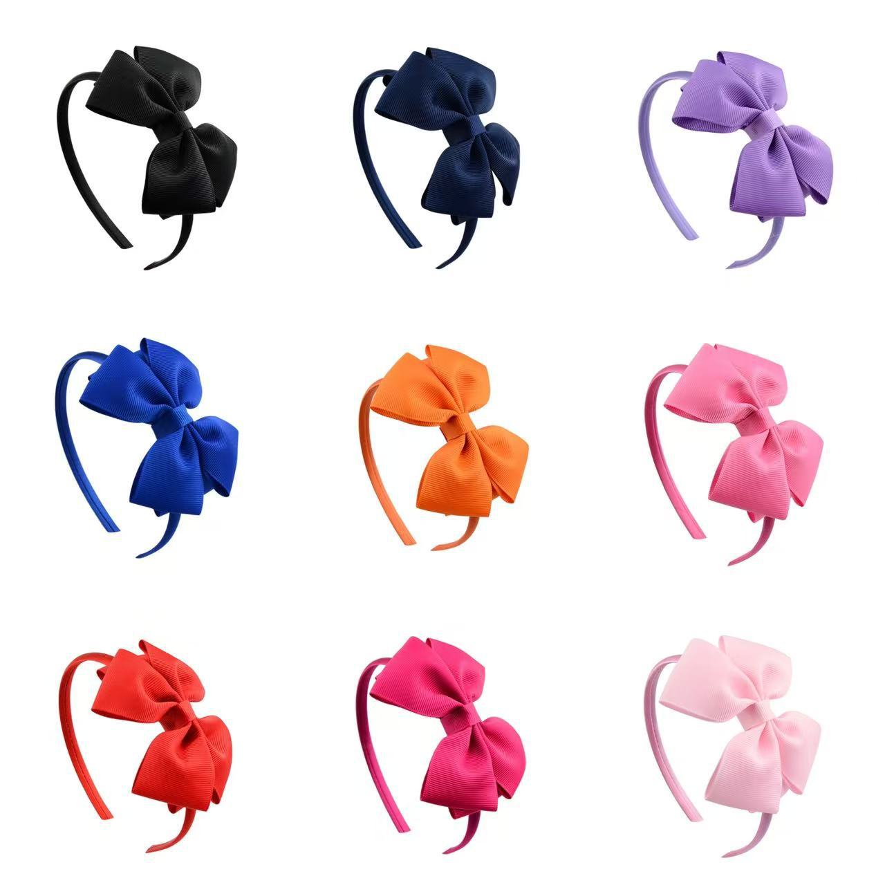 4inch Children's Bow Hairband Headband Cross-border Threaded Sweet Girl Hair Accessories Manufacturer_voghion.com