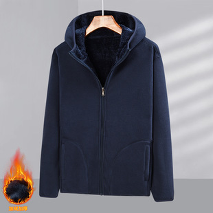 Factory Direct hooded polar fleece fleece sports outdoor double-sided coral fleece autumn and winter warm thickened coat
