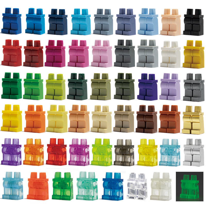 Small Plain-Colored Minifigure Building Blocks 73200/88584 Minifigure Legs and Pants Third-Party DIY Compatible Small Plain-Colored Minifigure Building Blocks 73200/88584 Minifigure Legs and Pants Third-Party DIY Compatible