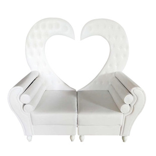 Foreign wedding special Swan style high back sofa chair solid wood king chair queen sofa foot massage leisure area