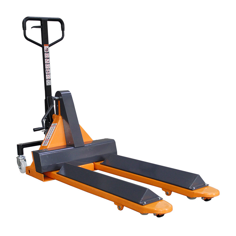 carretilla elevadora de rodillos hidráulicos manuales remolque de papel de bobina de tambor de papel camión de transporte de carretilla hidráulica cabeza de disco camión freno de bobina