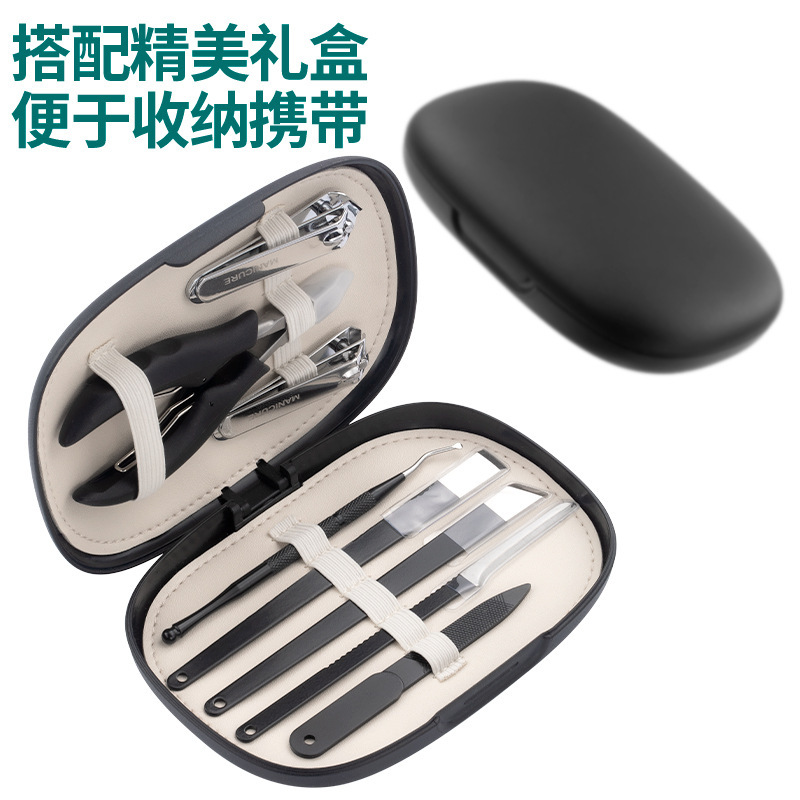 Unnail groove nail clipper set pedicure manicure inclinado picador de uñas grueso tijeras de uñas herramientas portátiles