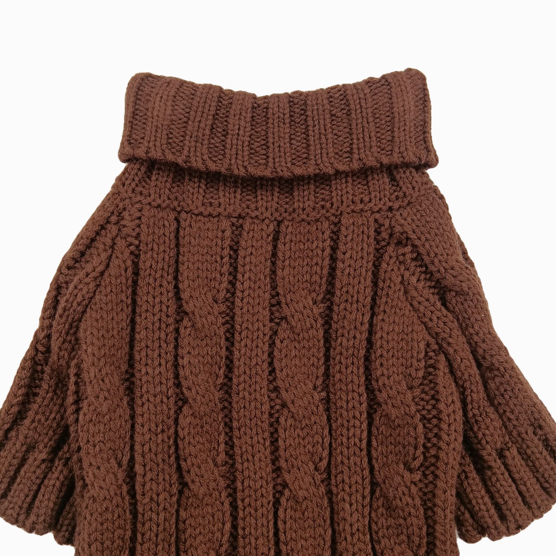 Efterår og vinter strikket sweater til kæledyr, blød akryl og behagelig to-benet sweater, moderigtig lommedekoration, multi-farve tilgængelig