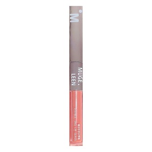 New! Pure desired wind double-headed mirror lip glaze lip mud fog surface water Light 2-in -1 glass lip non-stick Cup does not fade