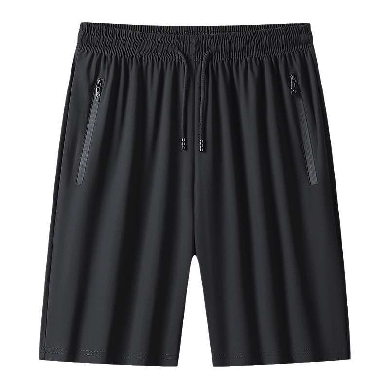 2026 pantalones cortos delgados de hombre hielo de verano secado rápido cinco pantalones elásticos sueltos respirables al por mayor