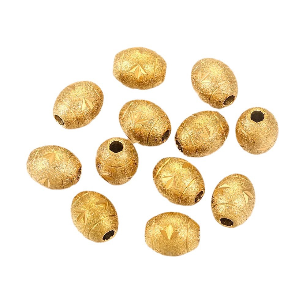 Acero inoxidable esmerilado perforación de perlas de tubo perforación de perlas de tubo largo perlas de acero DIY accesorios de joyería hecha a mano