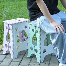 便捷式折叠塑料凳子家用户外旅行手提省空间加厚耐用儿童成人椅子