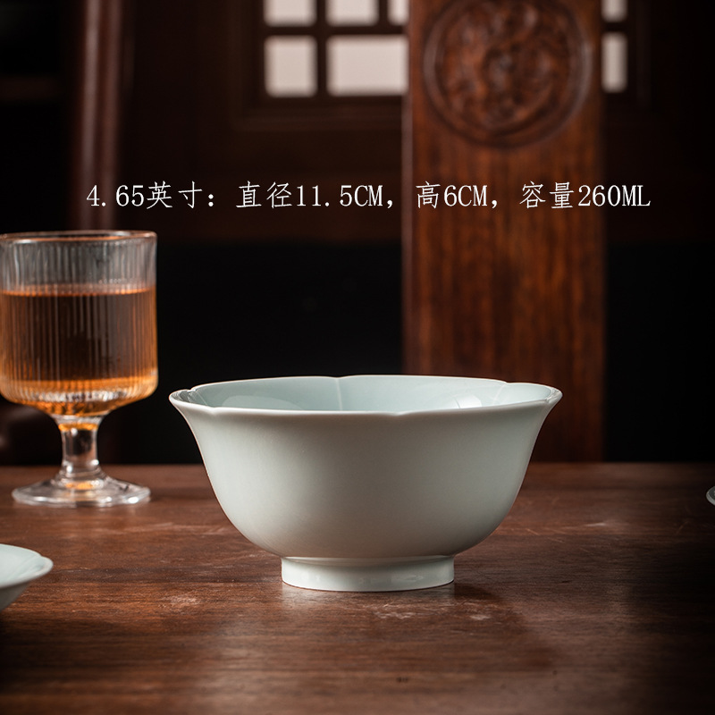 Tianqing 4.65inch 연꽃 국수 그릇