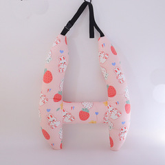 Car Sleeping Pillow Cover Two-in-One Cotton Breathable Summer Car Adult Children Washable Cushion Car Interior Accessory