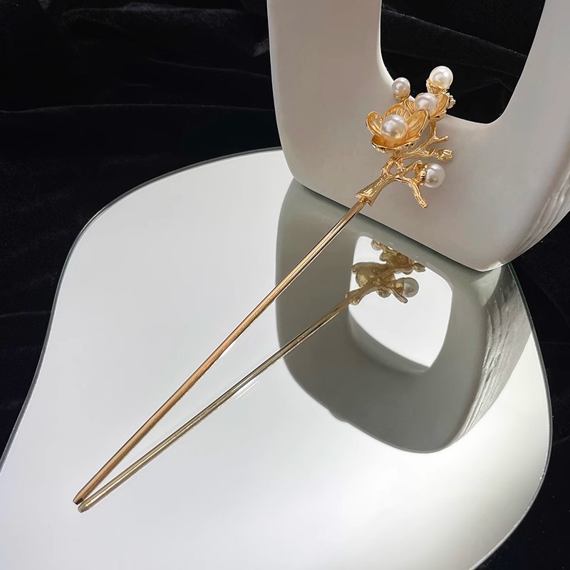 Lámpara Palacio emisor de luz horquilla borla de alto grado de las mujeres de estilo chino horquilla de pelo de estilo nacional updo pelo paso-sacudida chaleco falda