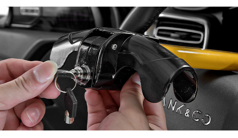 Car steering wheel lock T-shaped steering wheel anti-theft car lock car multi-function universal metal security anti-theft lock