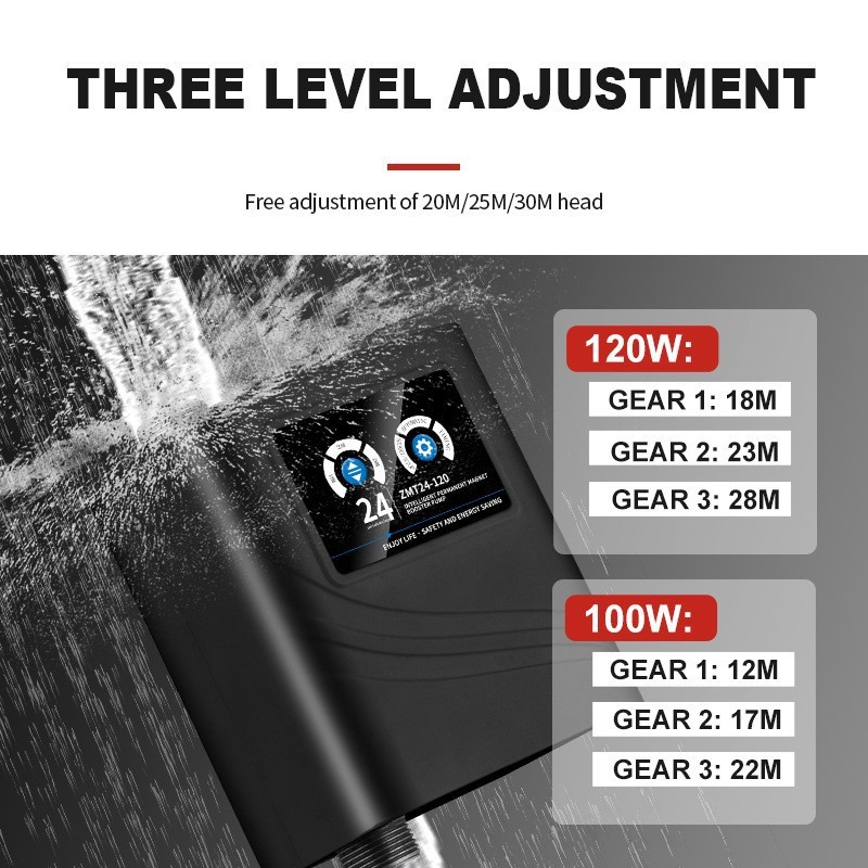 DC 可変周波数ブースターポンプ 100-240v50hz60hz ユニバーサル 24v 高揚程大流量家庭用ブースターポンプ|undefined