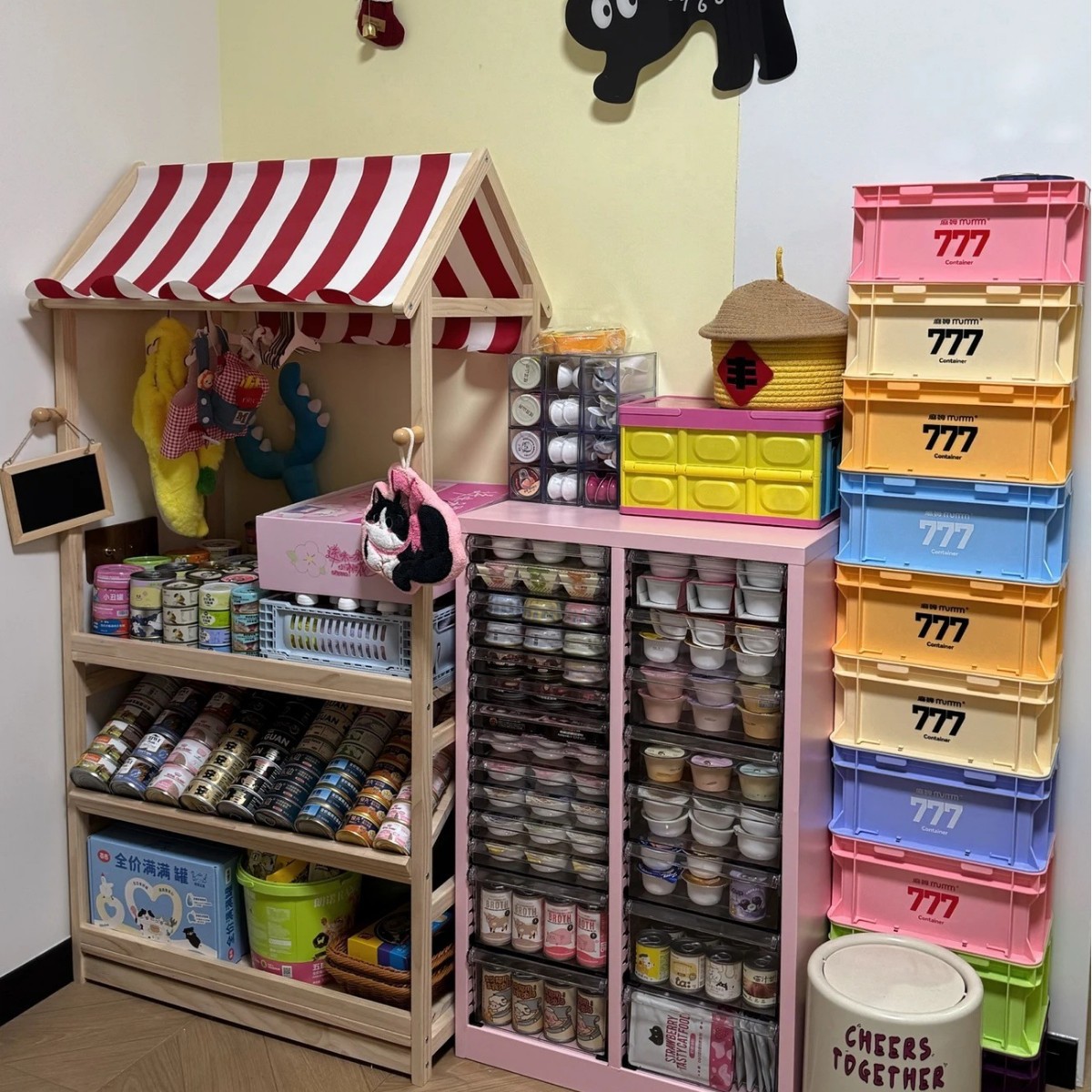 Children's toy storage rack, baby toy storage rack, children's room toy cabinet, wooden storage rack